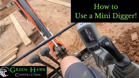 how do you operate a mini digger|how to drive mini excavator.